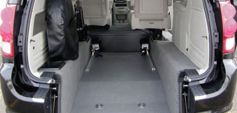 dodge-inside Dodge Grand Caravan with wheelchair ramp