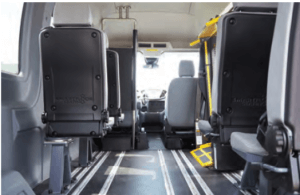 Microtransit wheelchair bus