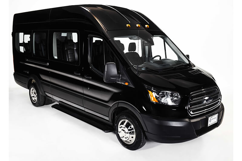 Driverge black Ford Transit Impression Series vehicle