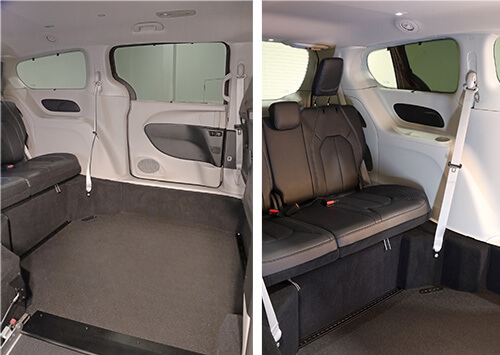 <strong>Convenience and Space</strong></br>A power fold-out ramp and more than 53 inches of head clearance open to a spacious interior with wheelchair-friendly flooring that is easy to maintain.