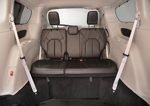 <strong>Third-row Seating</strong></br>The third-row factory bench seat maintains all OEM functionality.