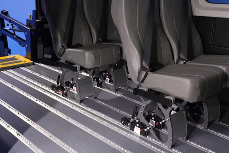 Smartfloor by Driverge, rear seats locked into position