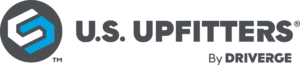 U.S. Upfitters logo with a stylized S in a circle on the left and By Driverge written below on the right.