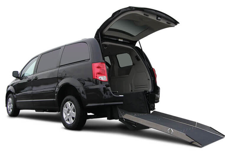 Dodge Grand Caravan with Driverge FlexFlat Rear Entry Conversion